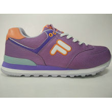 Mulheres Purple Flat Casual Running Calçado